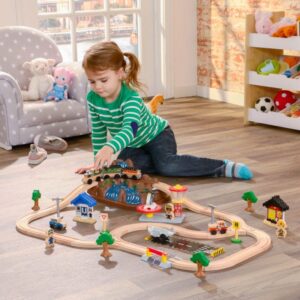 SwingsetPlus Bucket Top Mountain Train Set